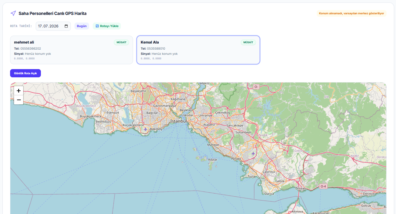 Canlı GPS Harita